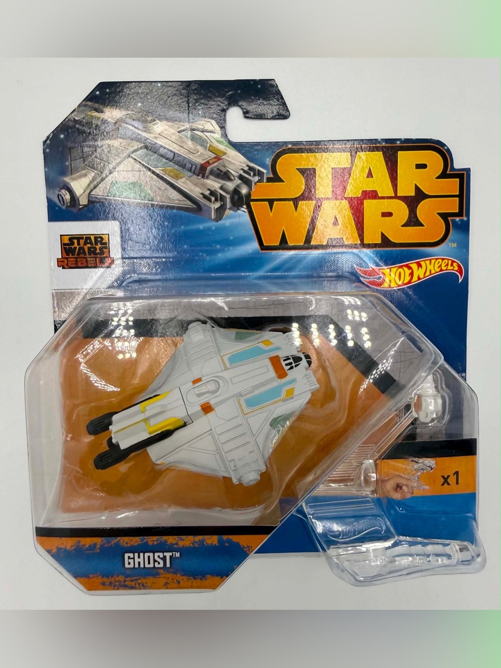 Hot Wheels Star Wars Rebels Ghost Die-Cast Ship w/ Flight Navigator 2014